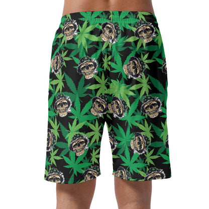 Skull Leaf Hawaiian Shorts