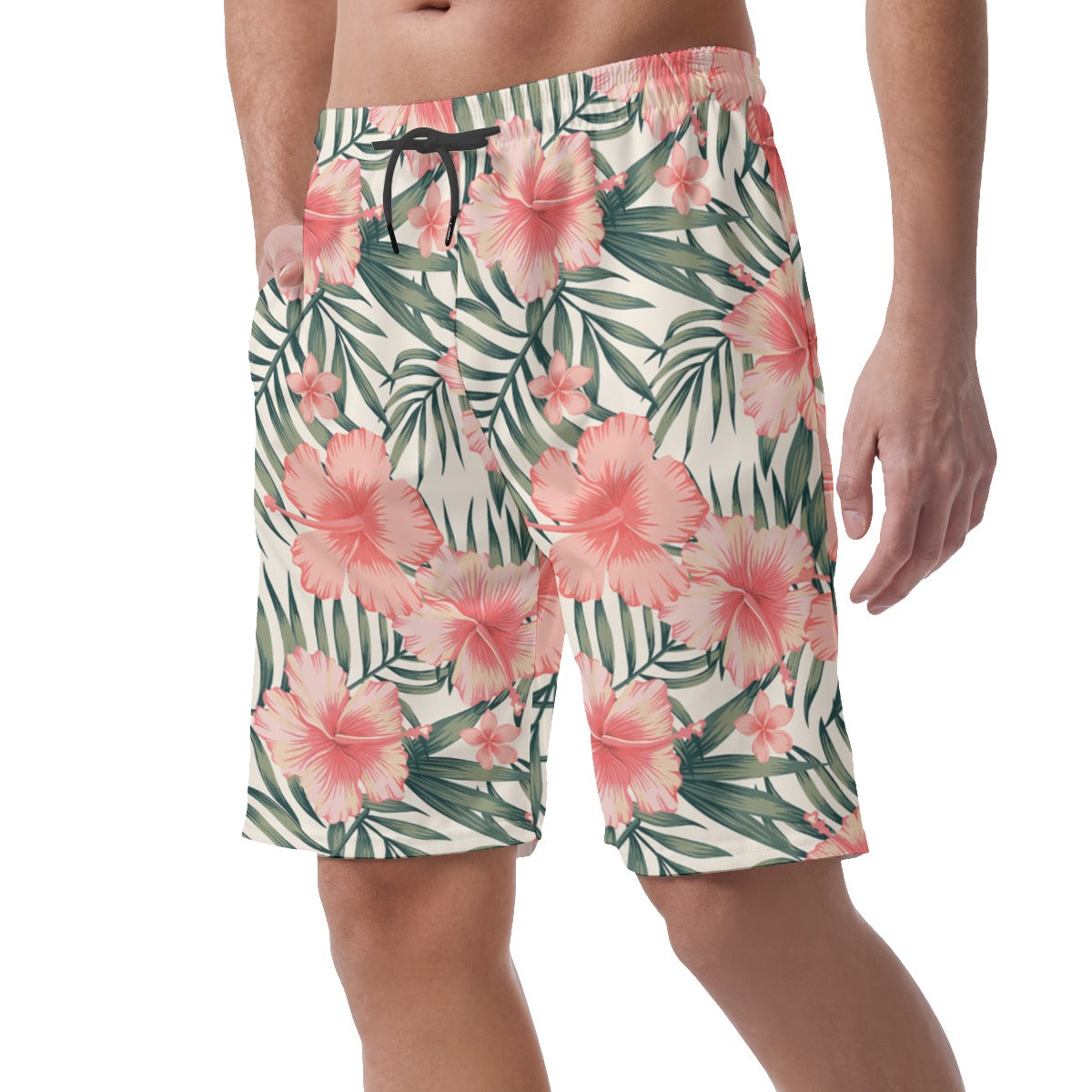 Hibiscus Tropical Flowers Hawaiian Shorts