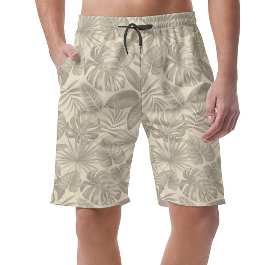 Tropical Palm Leaves Hawaiian Shorts