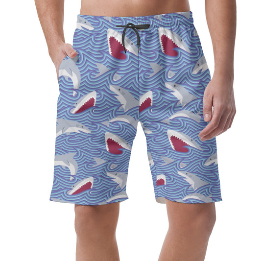 Shark Wave Hawaiian Shorts
