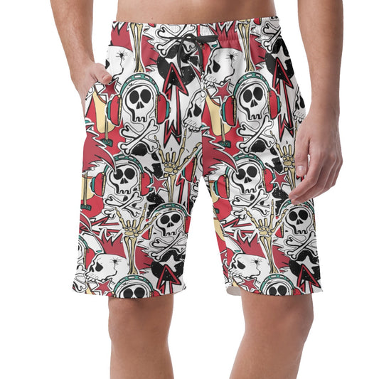 Rock Skull Hawaiian Shorts