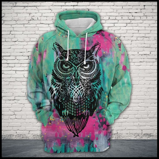 Owl Colorful T0106 - All Over Print Unisex Hoodie