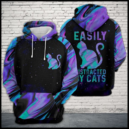 Cat Purple Color T0706 - All Over Print Unisex Hoodie