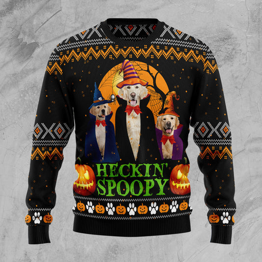 Golden Retriever Heckin‘ Spoopy TY910 Halloween Sweater