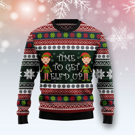 Elf Time TY1910 Ugly Christmas Sweater