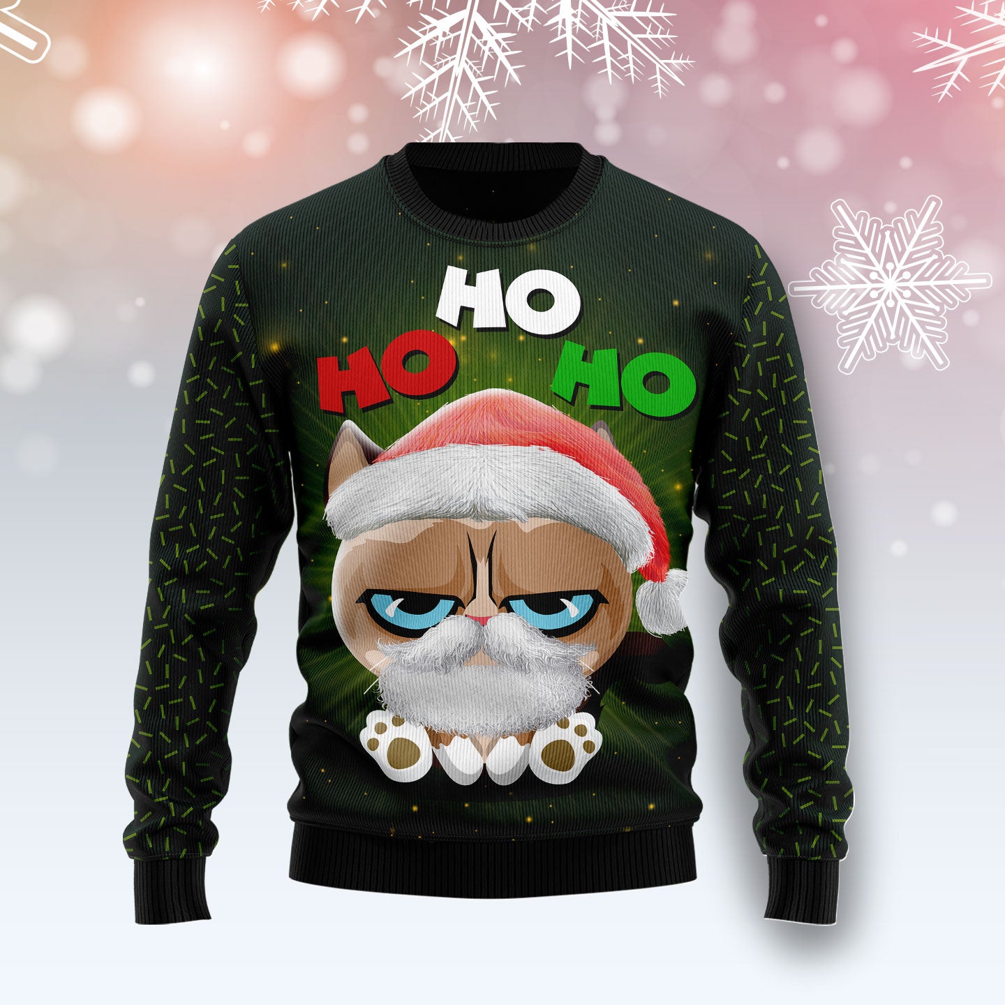 Grumpy Cat Hohoho TY2310 Ugly Christmas Sweater