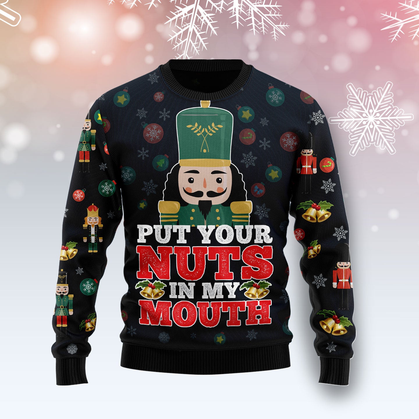 Put Your Nuts In My Mouth TY2610 Ugly Christmas Sweater