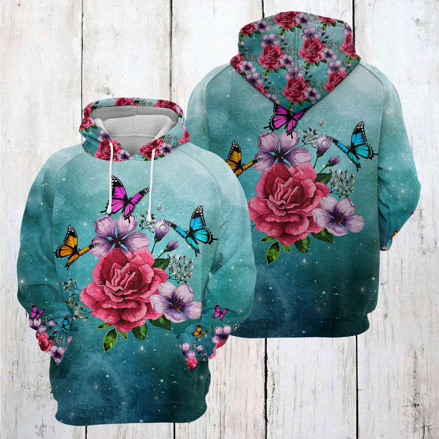 Butterfly Flower TY1311 - All Over Print Unisex Hoodie