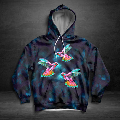 Hummingbird Blue Light TY1611 - All Over Print Unisex Hoodie