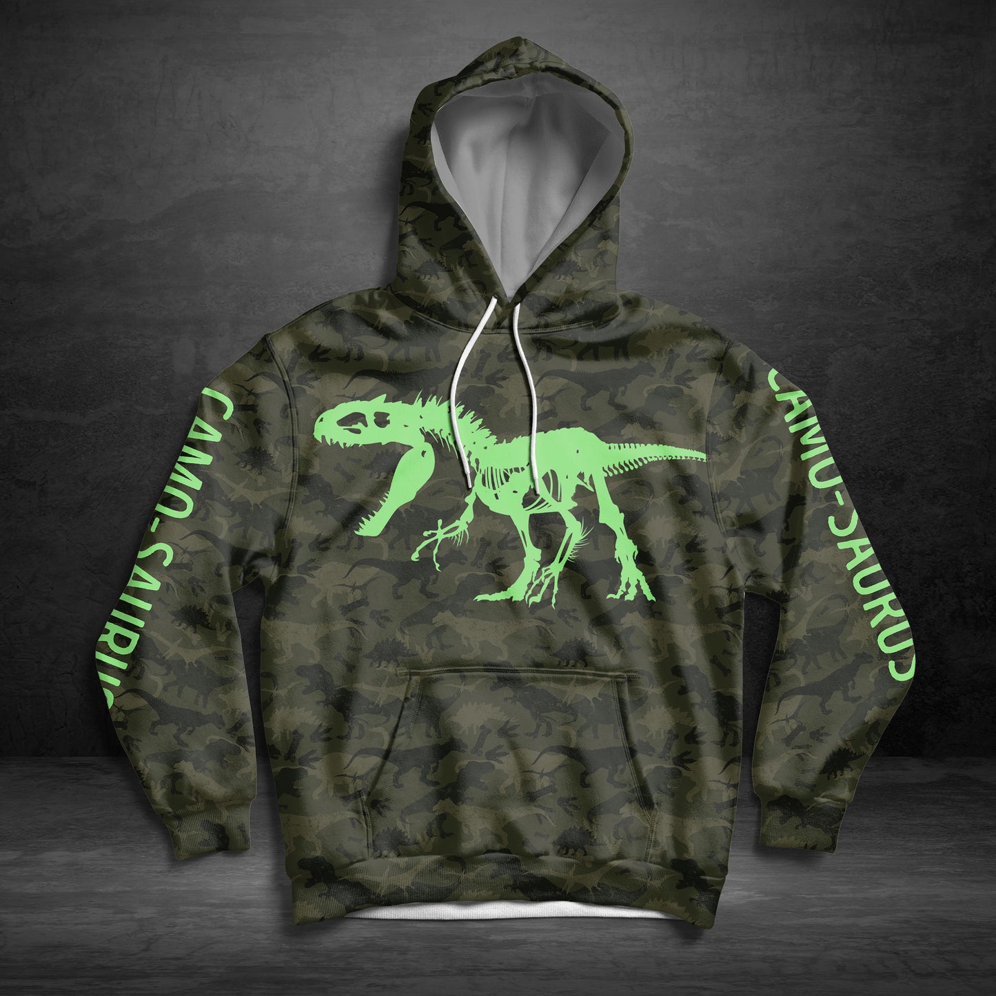 Camo-saurus TY1012 unisex womens & mens, couples matching, friends, funny family sublimation 3D hoodie christmas holiday gifts (plus size available)