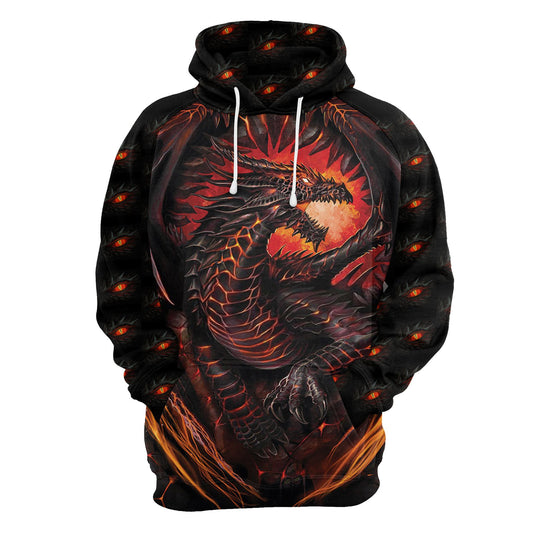 Dragon Fire T214 - All Over Print Unisex Hoodie