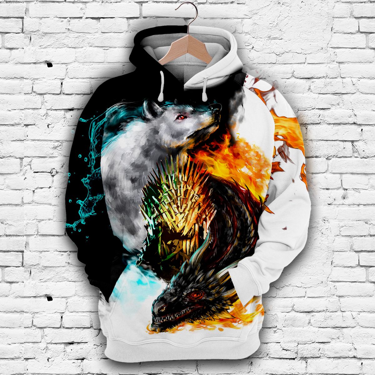 Wolf And Dragon H22404 - All Over Print Unisex Hoodie