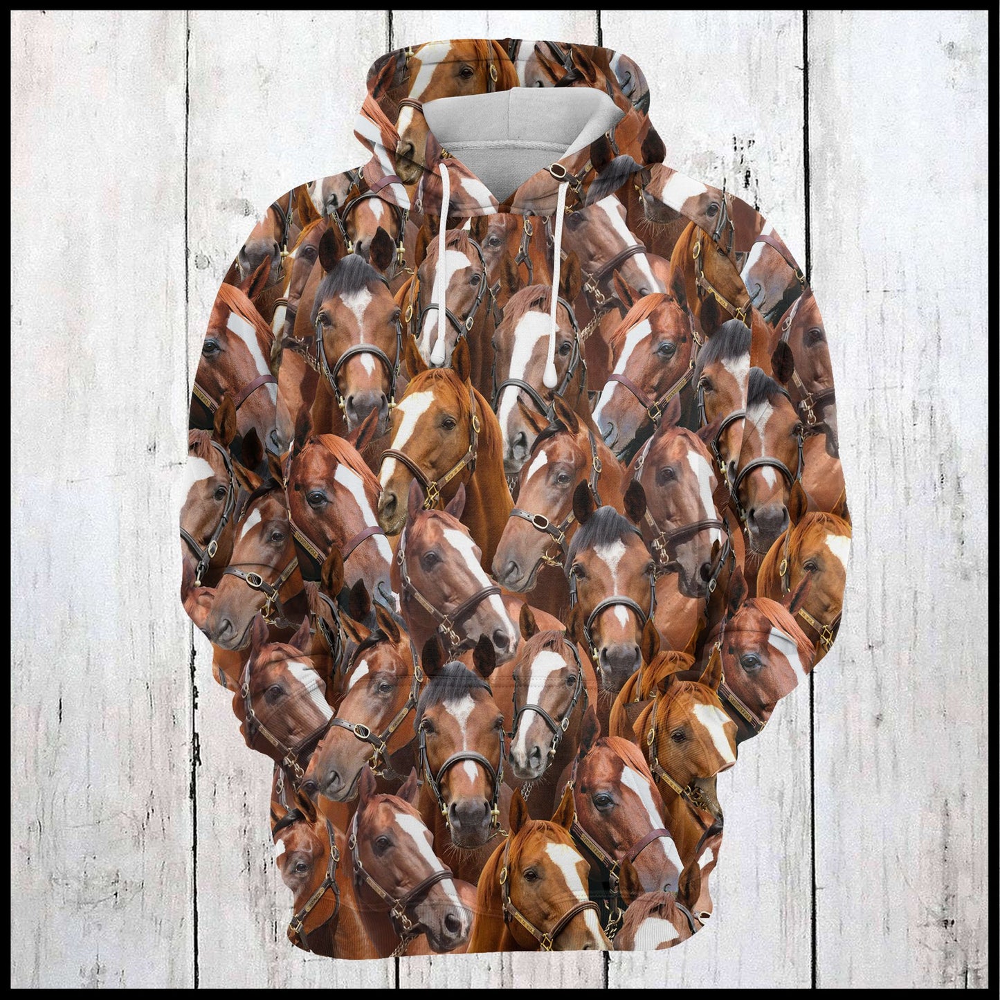 Thoroughbred Horse Awesome U224 - All Over Print Unisex Hoodie