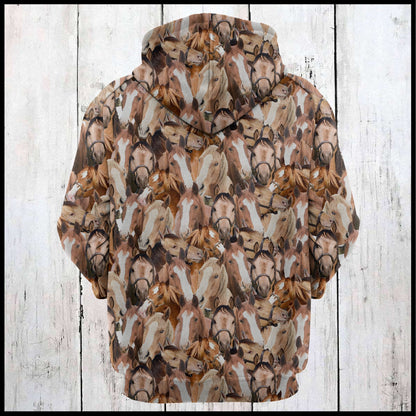 American Quarter Horse Awesome U224 - All Over Print Unisex Hoodie