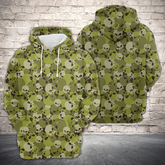 Amazing Camouflage of Skull H22413 - All Over Print Unisex Hoodie