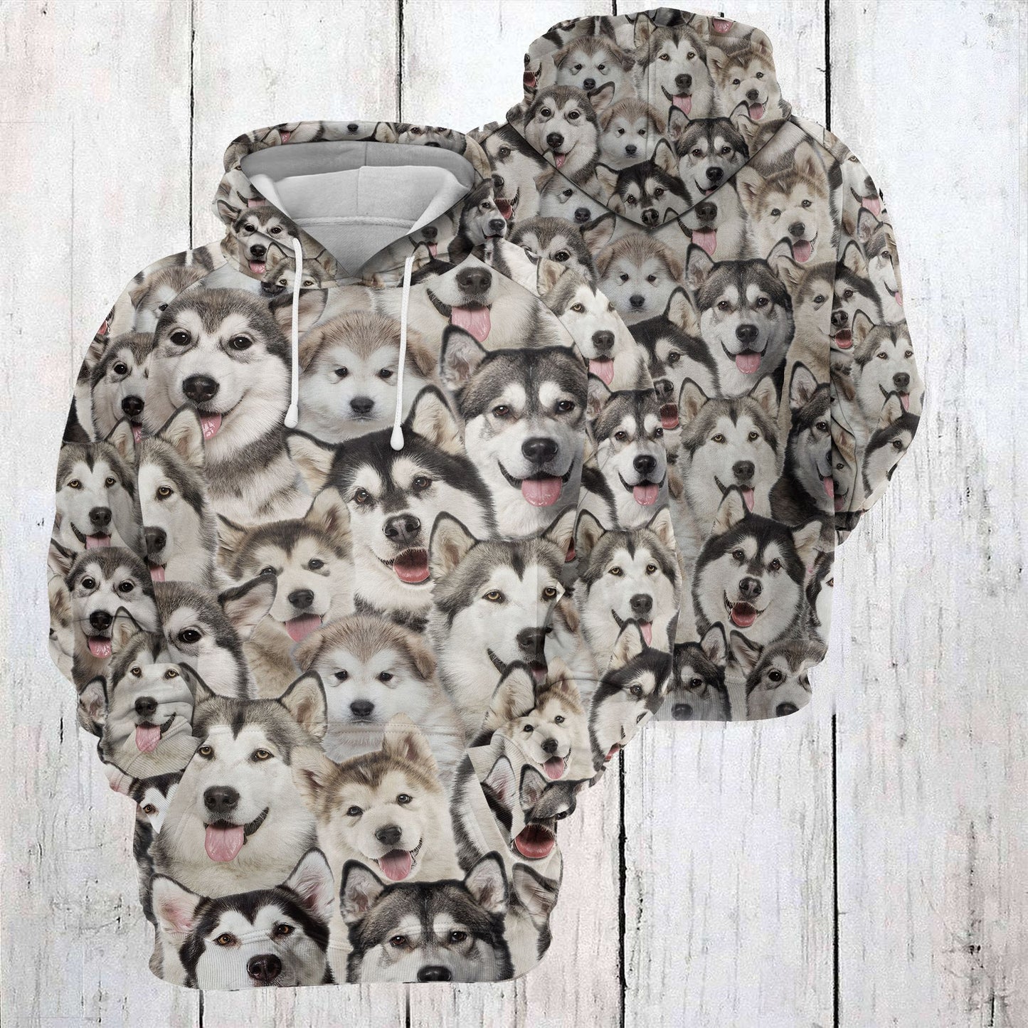 Alaskan Malamute Awesome D254 - All Over Print Unisex Hoodie
