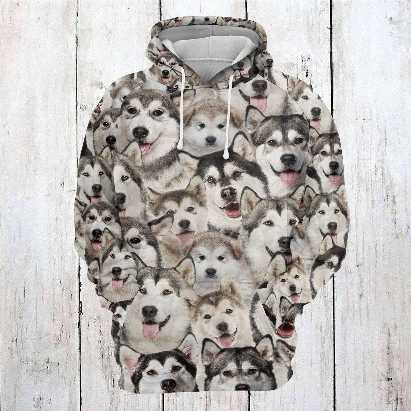 Alaskan Malamute Awesome D254 - All Over Print Unisex Hoodie