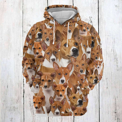 Basenji Awesome D254 - All Over Print Unisex Hoodie
