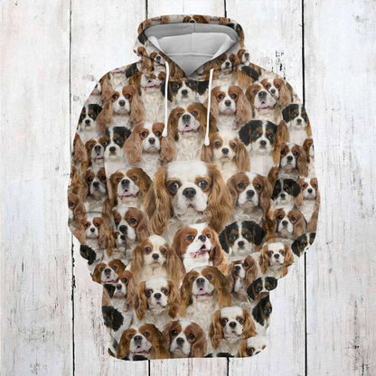 Cavalier King Charles Spanied Awesome D254 - All Over Print Unisex Hoodie