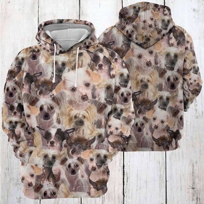 Chinese Crested Awesome D254 - All Over Print Unisex Hoodie