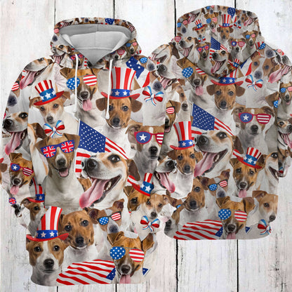 Jack Russell Terrier USA Awesome D254 - All Over Print Unisex Hoodie