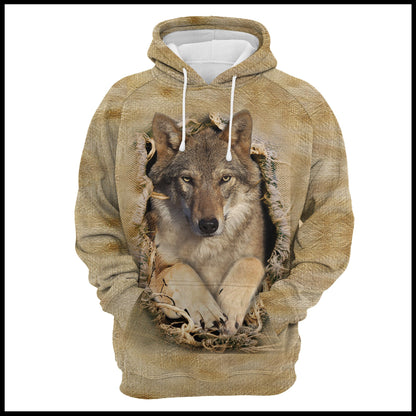 Wolf Scratch T274 - All Over Print Unisex Hoodie