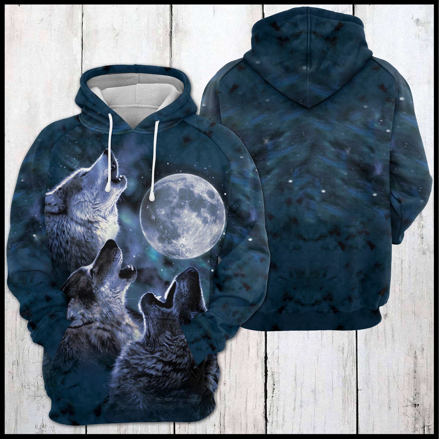 Wolf Howl G527 - All Over Print Unisex Hoodie
