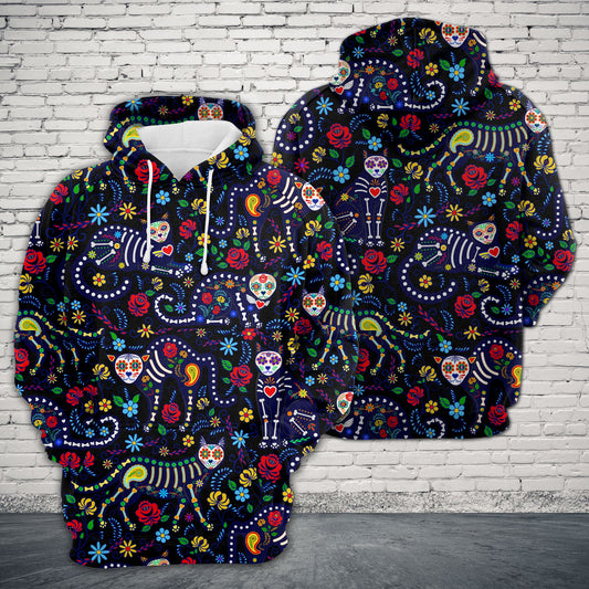 Cat bone H24419 - All Over Print Unisex Hoodie