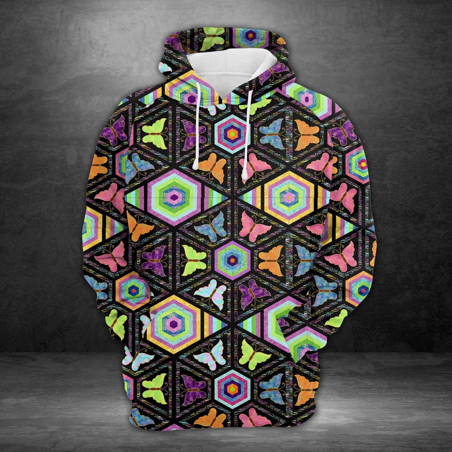 Colorful Butterfly H27401 - All Over Print Unisex Hoodie