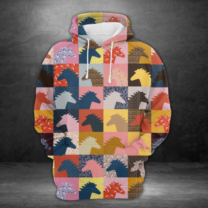 Colorful Horses H27402 - All Over Print Unisex Hoodie