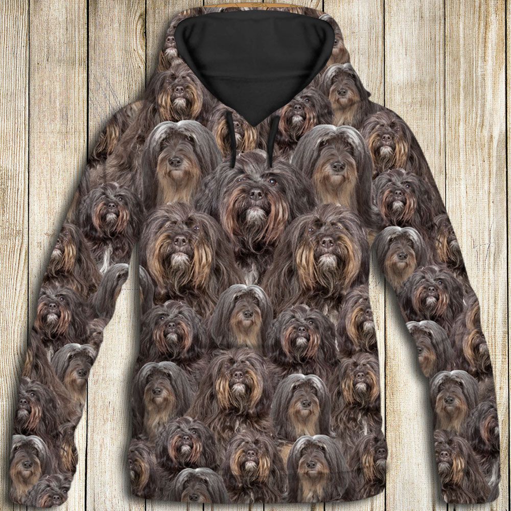 Tibetan Terrier Awesome D284 - All Over Print Unisex Hoodie