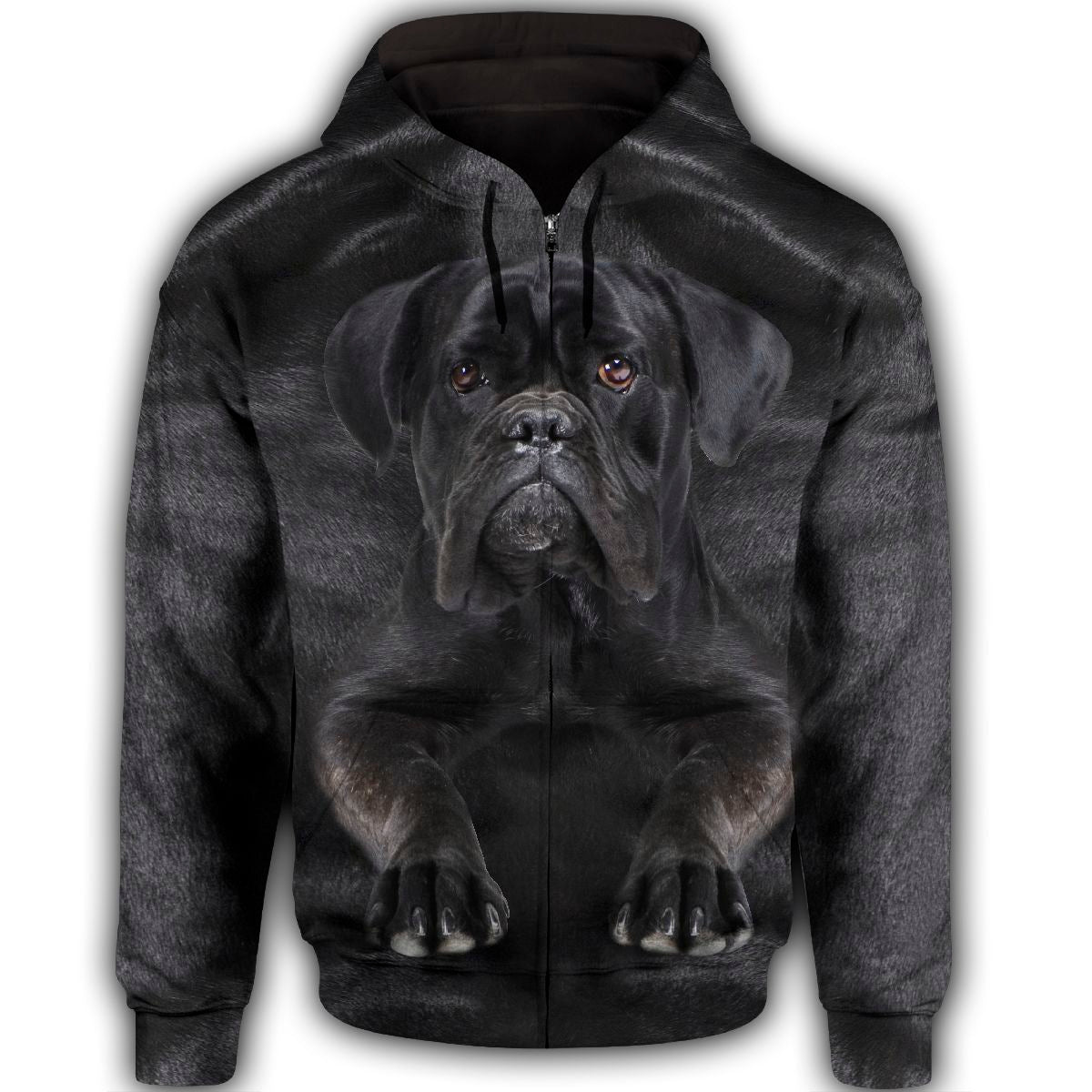 Cane Corso Cute Dog Face T284 - All Over Print Zip Hoodie