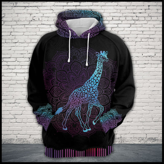 Giraffe Zen Pattern T1105 - All Over Print Unisex Hoodie