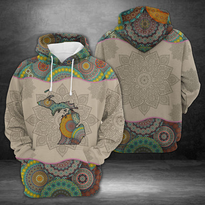 Awesome Michigan Mandala H13516 - All Over Print Unisex Hoodie