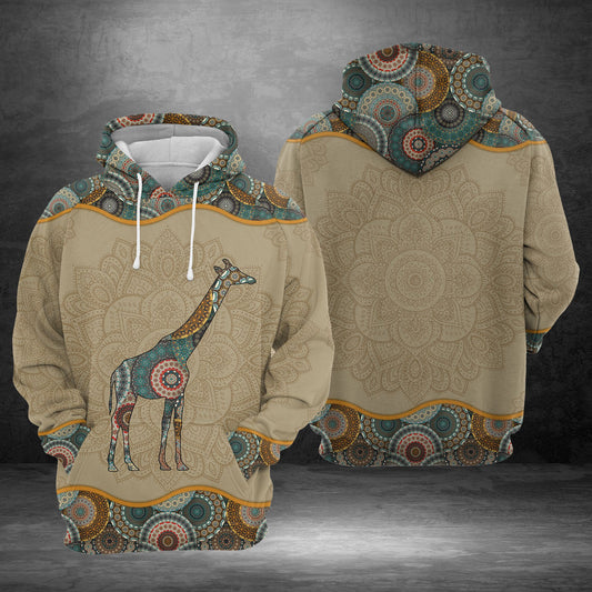 Giraffe Mandala D1405 - All Over Print Unisex Hoodie