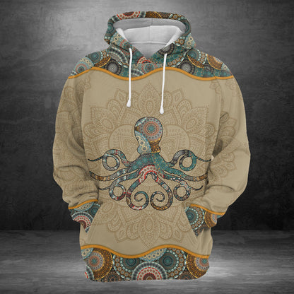 Octopus Mandala D1405 - All Over Print Unisex Hoodie