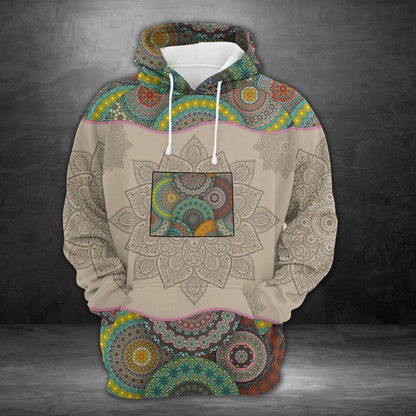 Awesome Wyoming Mandala H18535 - All Over Print Unisex Hoodie