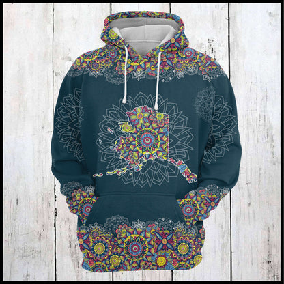 Alaska Mandala T1905 - All Over Print Unisex Hoodie