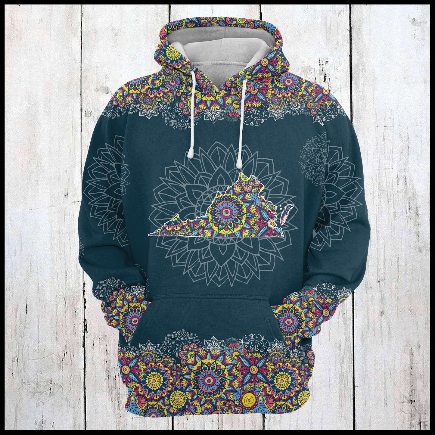 Virginia Mandala T1905 - All Over Print Unisex Hoodie