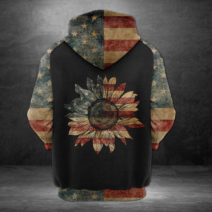 Awesome Alaska American Flag H20511 - All Over Print Unisex Hoodie