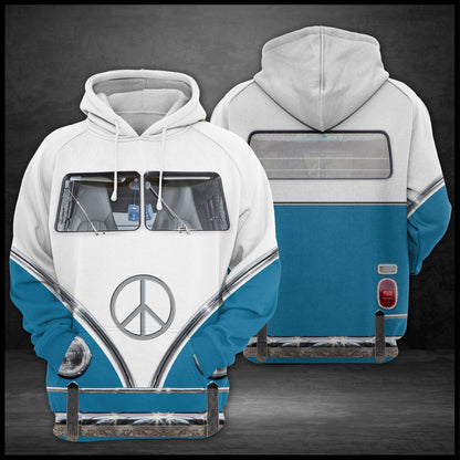 Hippie Bus G521 - All Over Print Unisex Hoodie