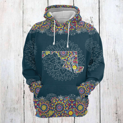 Maryland Mandala T2105 - All Over Print Unisex Hoodie