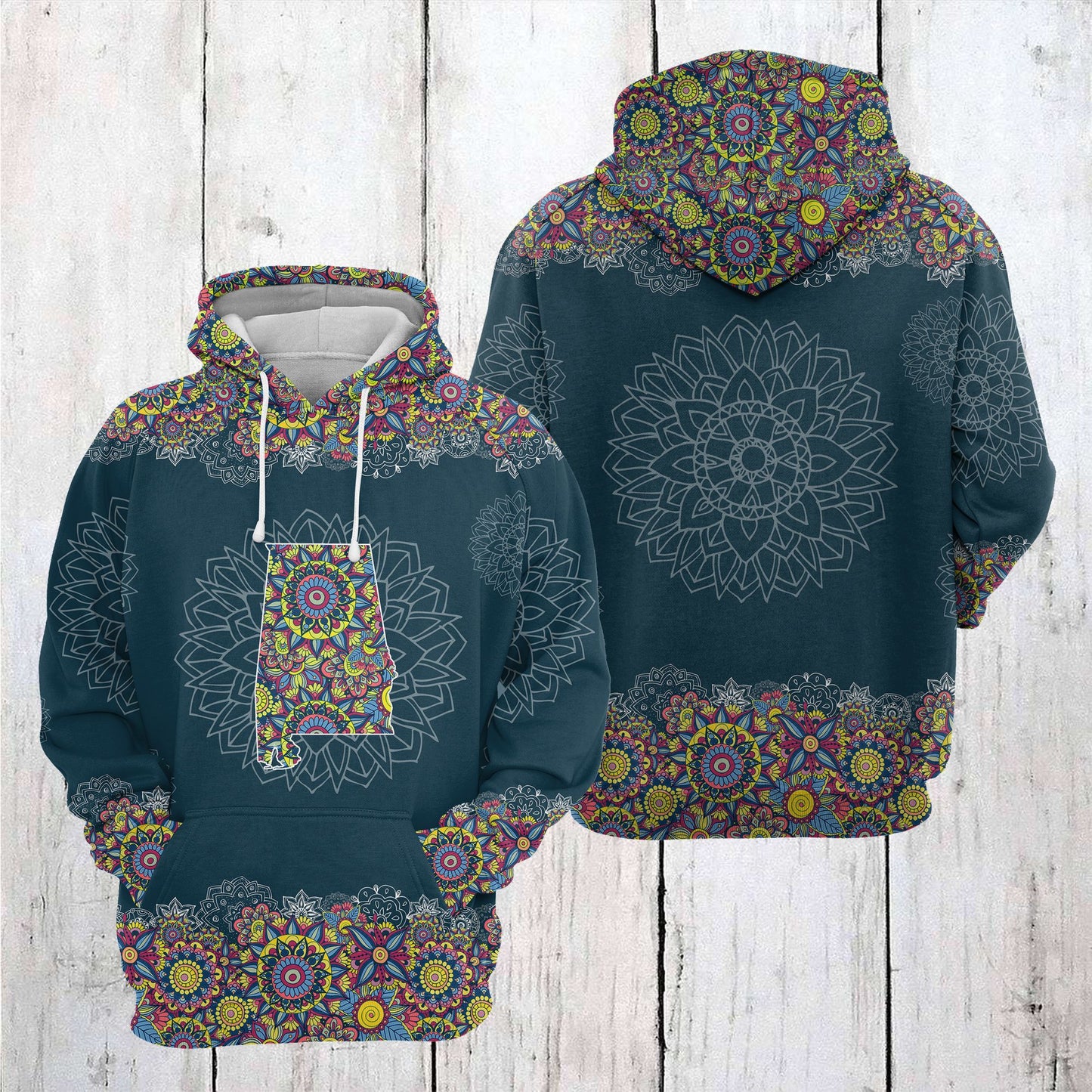 Alabama Mandala T2205 - All Over Print Unisex Hoodie