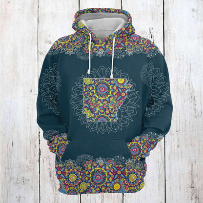 Arkansas Mandala T2205 - All Over Print Unisex Hoodie