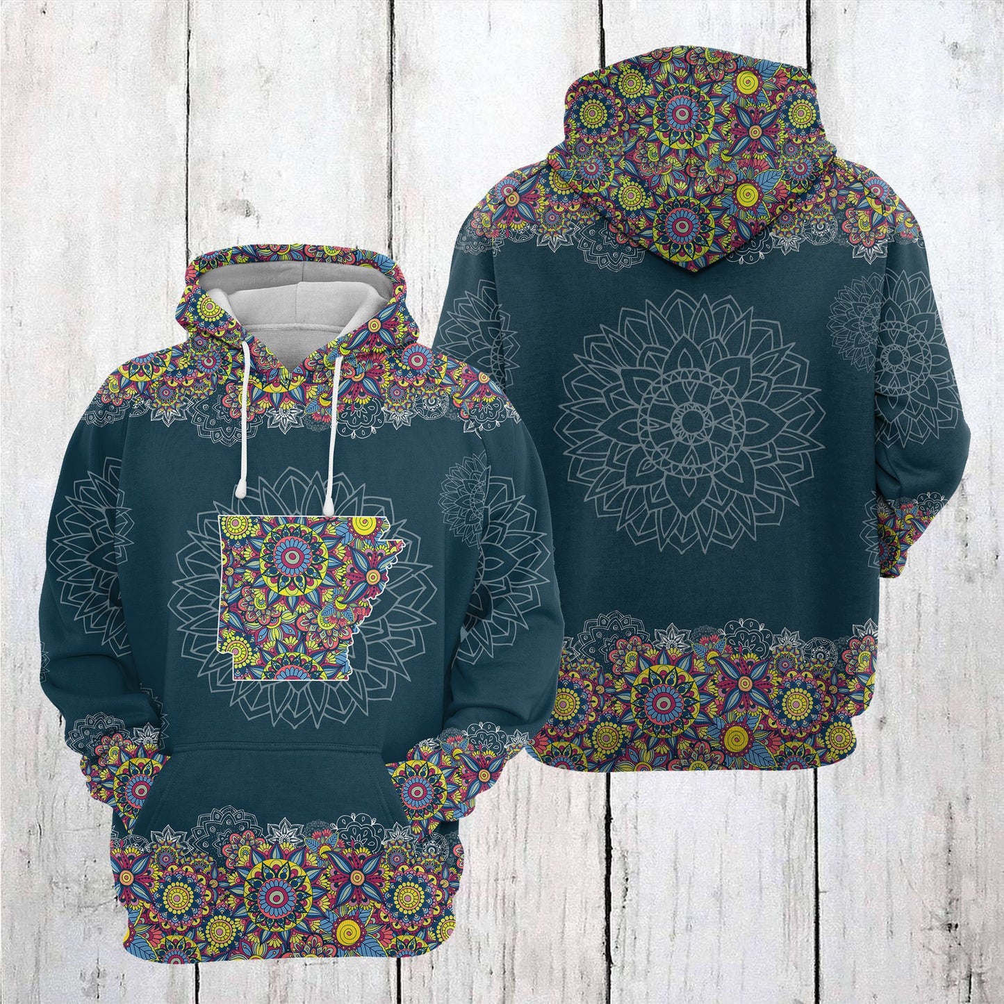 Arkansas Mandala T2205 - All Over Print Unisex Hoodie