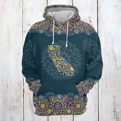 California Mandala T2205 - All Over Print Unisex Hoodie