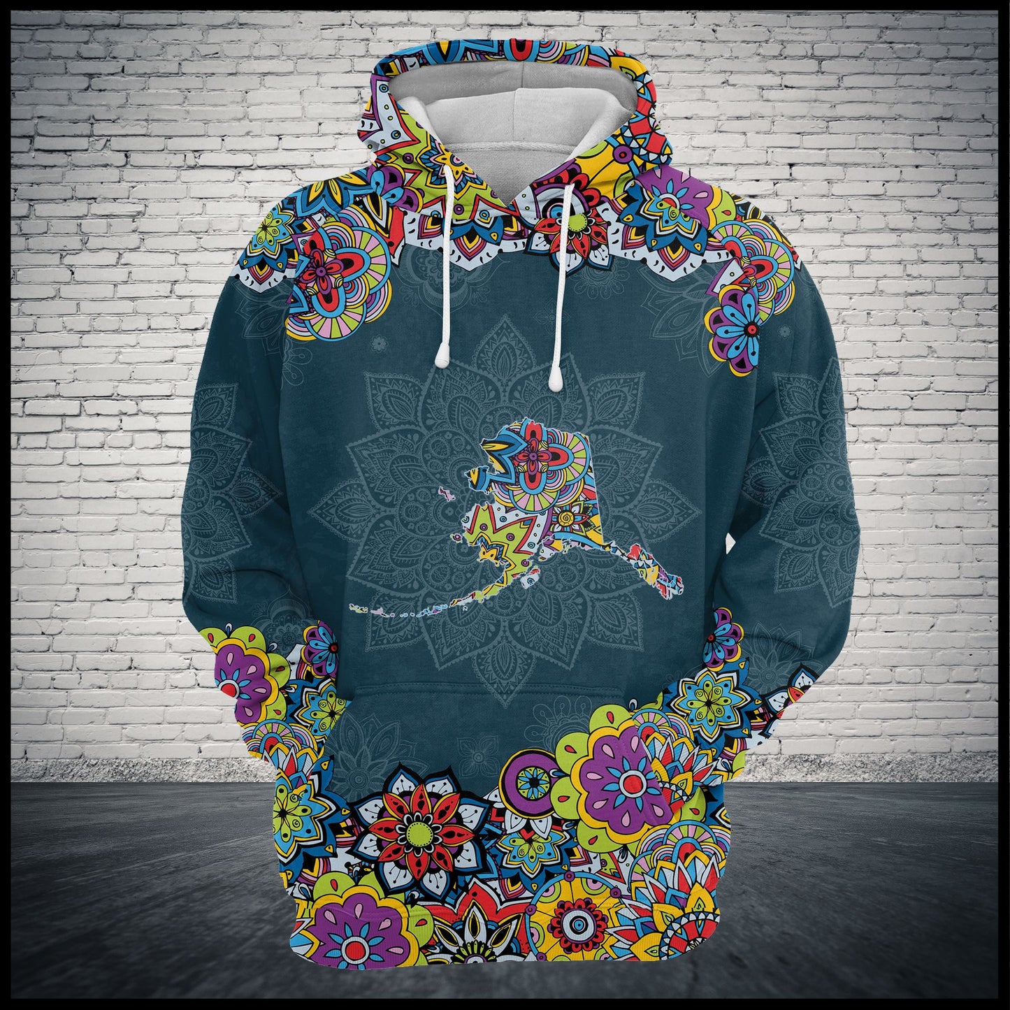 Alaska State Mandala G522 - All Over Print Unisex Hoodie