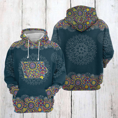 IOWA Mandala T2205 - All Over Print Unisex Hoodie