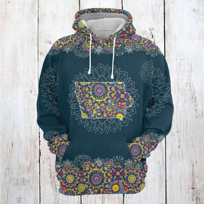 IOWA Mandala T2205 - All Over Print Unisex Hoodie