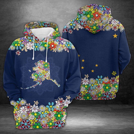 Awesome Alaska Flower H22522 - All Over Print Unisex Hoodie